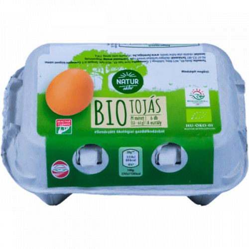 Bio Natura 6 db bio tojás